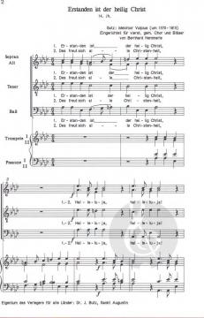 Erstanden ist der heilig Christ von Bernhard Hemmerle 