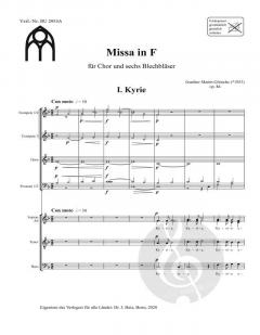Missa in F von Gunther Martin Göttsche 