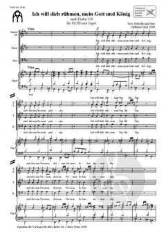 Ich will dich rühmen von Carlheinz Heß 