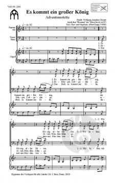 Es kommt ein großer König von Albert Kupp 