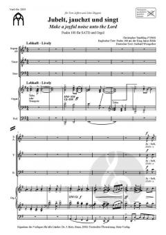 Jubelt, jauchzt und singt von Christopher Tambling 