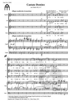 Cantate Domino von Theodore Dubois 