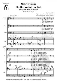 Oster-Hymnus. Der Herr erstand vom Tod von Robert Jones 