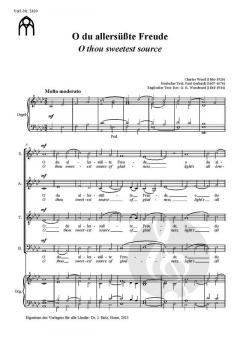 O du allersüßte Freude von Charles Wood 