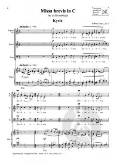 Missa brevis in C von Robert Jones 