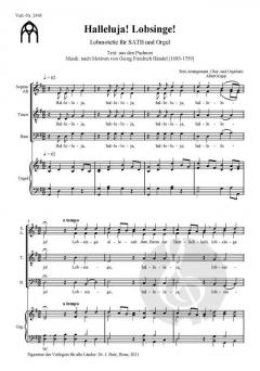 Halleluja! Lobsinge! von Albert Kupp 