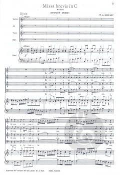 Missa brevis in C (KV 220) 'Spatzenmesse' von Wolfgang Amadeus Mozart 