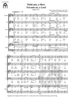 Nicht uns, o Herr von Thomas Attwood Walmisley 