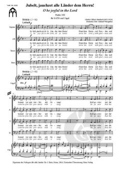 Jubelt, jauchzet alle Länder dem Herrn! von Charles Villiers Stanford 