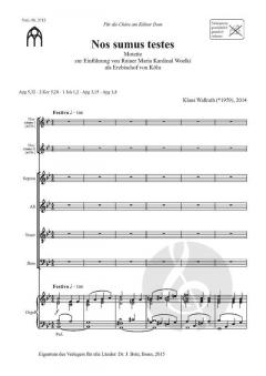 Nos sumus testes von Klaus Wallrath 