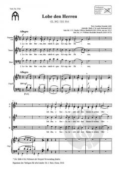 Lobe den Herren von Charles Villiers Stanford 