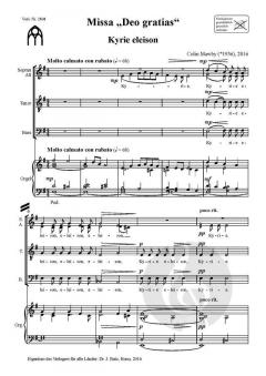 Missa 'Deo gratias' von Colin Mawby 