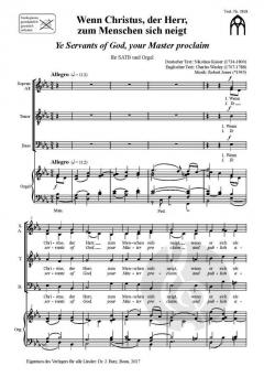 Wenn Christus, der Herr, zum Menschen sich neigt von Robert Jones 