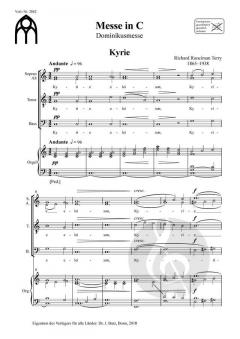 Messe in C von Richard Runciman Terry 