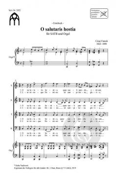 O salutaris hostia von César Franck 