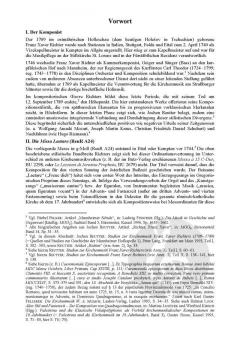 Missa Laetare von Franz Xaver Richter 