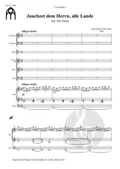 100. Psalm von Paul Huber 