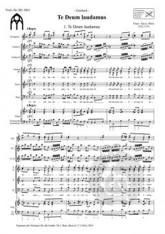 Te Deum laudamus von Franz Xaver Brixi 
