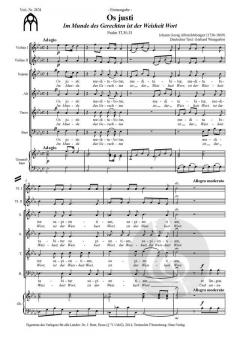 Os justi von Johann Georg Albrechtsberger 