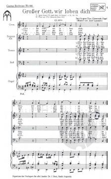 Großer Gott, wir loben dich von Josef Lammerz 