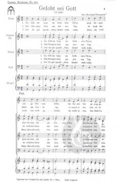 Gelobt sei Gott im höchsten Thron  von Bernhard Hemmerle 