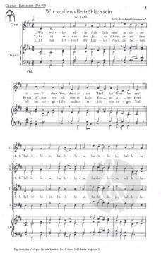 Wir wollen alle fröhlich sein  von Bernhard Hemmerle 