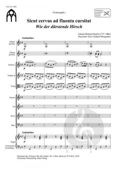 Sicut cervus von Michael Haydn 
