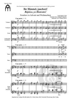 Ihr Himmel, jauchzet! von Colin Mawby 