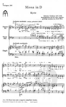 Missa in D von Antonio Caldara 