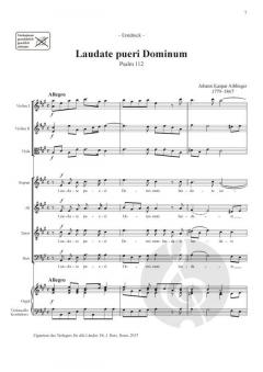 2 Lobmotetten von Johann Kaspar Aiblinger 