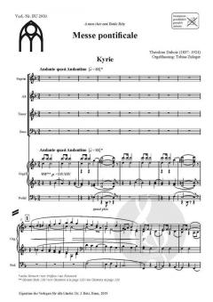 Messe pontificale von Theodore Dubois 