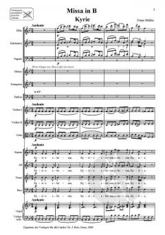 Missa in B von Franz Bühler 