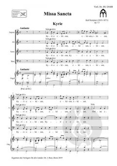 Missa Sancta op. 13 von Karl Kempter 