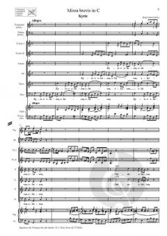 Missa brevis in C von Franz Xaver Brixi 