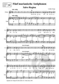 5 Marianische Antiphonen von Lothar Graap 