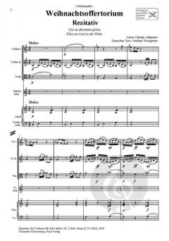 Weihnachtsoffertorium von Anton Cajetan Adlgasser 