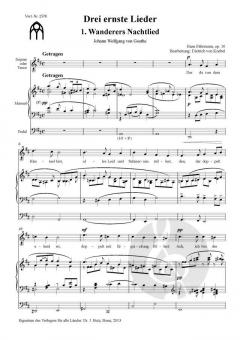 3 Lieder (= Heft 74 der Reihe Sologesänge) von Hans Fährmann 