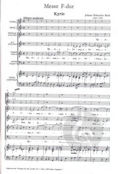 Messe F-Dur von Johann Sebastian Bach 