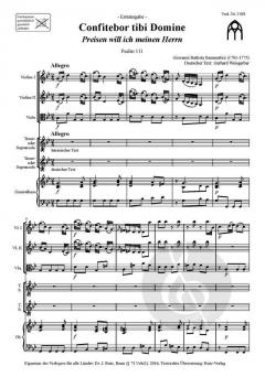 Confitebor tibi Domine von Giovanni Battista Sammartini 