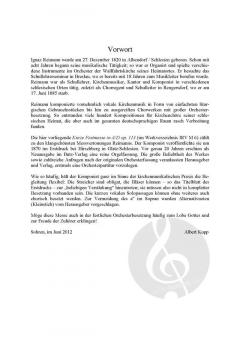 Kurze Festmesse in A / D (Orig.) von Ignaz Reimann 