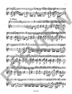 Suite e-Moll von Jean Baptiste Loeillet de Gant 