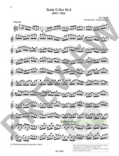 6 Suiten Nr. 3 BWV 1009 von Johann Sebastian Bach 