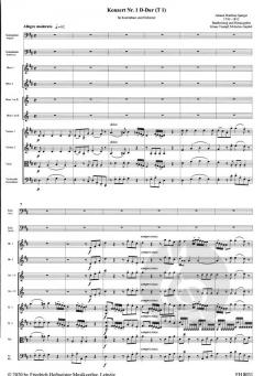 Konzert Nr. 1 von Johann Matthias Sperger 