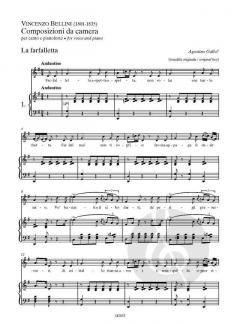 15 Composizioni vocali da camera von Vincenzo Bellini 