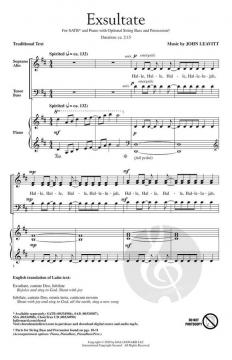 Exsultate von John Leavitt (Download) 