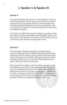 Considering Matthew Shepard von Craig Hella Johnson 