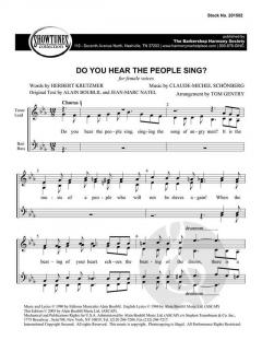 Do You Hear the People Sing? von Alain Boublil (Download) 