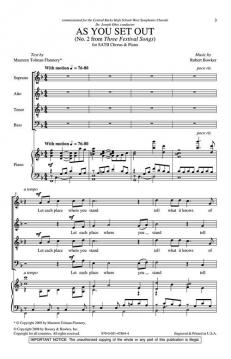 As You Set Out von Robert Bowker 