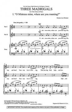 3 Madrigals von Emma Lou Diemer 