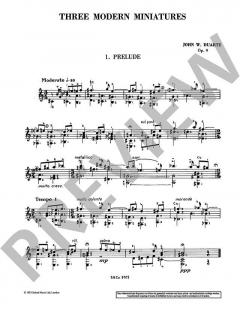 3 Modern Miniatures op. 9 von John William Duarte 